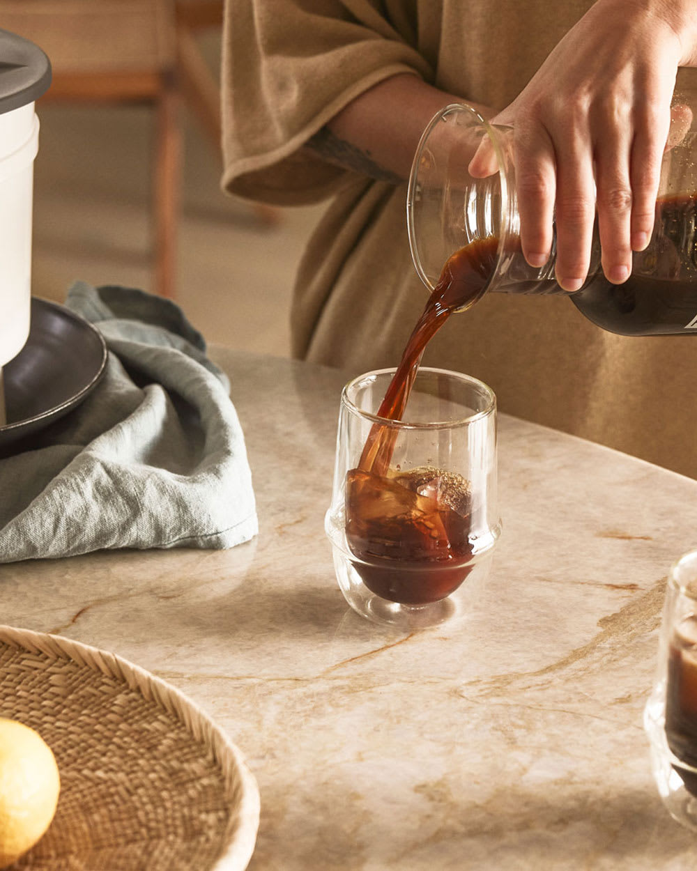 Kinto Double-Walled Glass Set | Blue Bottle Coffee
